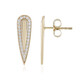 Boucles d'oreilles en or et Zircon (de Melo)