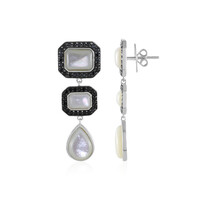 Boucles d'oreilles en argent et Nacre (Dallas Prince Designs)