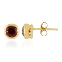 Boucles d'oreilles en argent et Grenat d'Inde