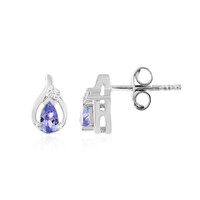 Boucles d'oreilles en argent et Tanzanite
