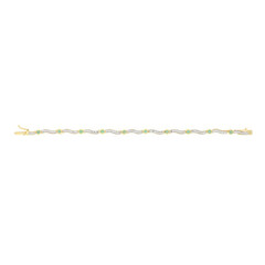 Bracelet en argent et Emeraude de Zambie