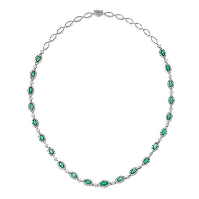 Collier en or et Emeraude de Zambie AAA (CIRARI)