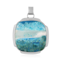 Pendentif en argent et Opale d'Atacama (Bali Barong)
