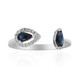 Bague en or et Saphir bleu de Ceylan