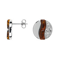 Boucles d'oreilles en argent et Ambre baltique