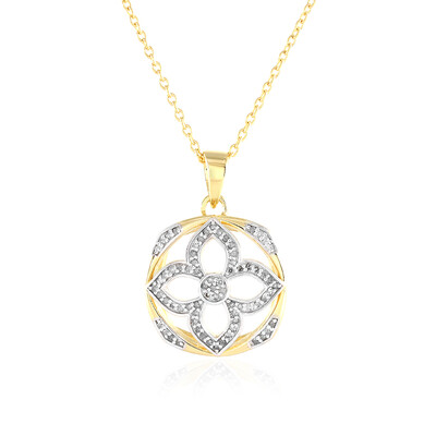 Collier en argent et Diamant chocolat I3
