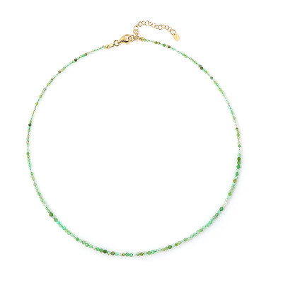 Collier en argent et Chrysoprase