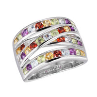 Bague en argent et Topaze bleu ciel