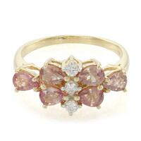 Bague en or et Saphir Padparadscha non chauffé (AMAYANI)