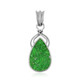 Pendentif en argent et Uvarovite (Bali Barong)