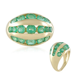 Bague en or et Emeraude de Russie (de Melo)