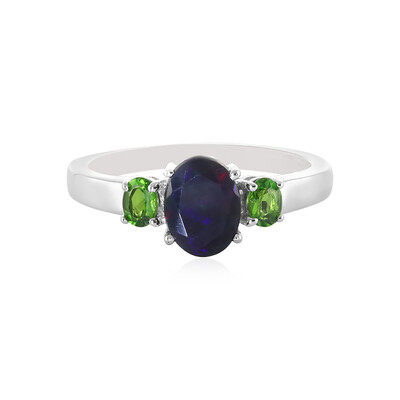 Bague en argent et Opale Mezezo