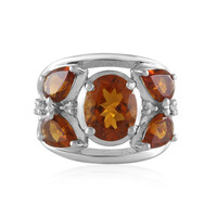 Bague en argent et Citrine Madère