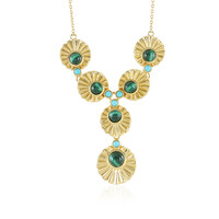Collier en argent et Malachite