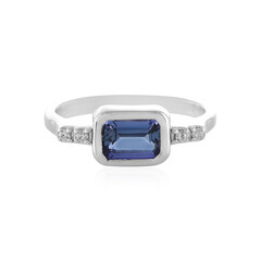 Bague en argent et Tanzanite non chauffée