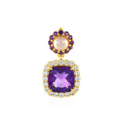 Pendentif en argent et Améthyste de Sibérie