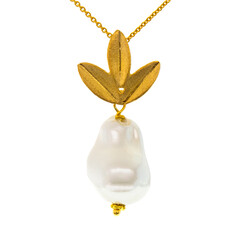 Collier en argent et Perle de culture d'eau douce (Joias do Paraíso)