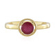 Bague en argent et Rubis de Madagascar