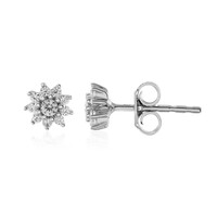 Boucles d'oreilles en argent et Zircon (Adela Silber)