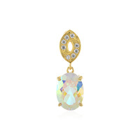 Pendentif en argent et Topaze Rayon de Lune