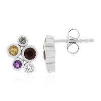 Boucles d'oreilles en argent et Grenat du Mozambique
