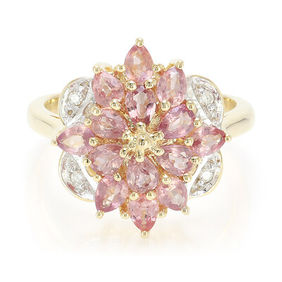 Bague en or et Saphir Padparadscha non chauffé (AMAYANI)