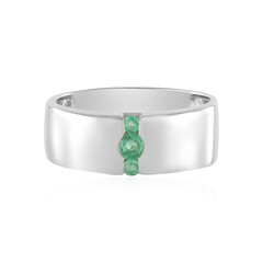 Bague en argent et Emeraude de Russie (de Melo)