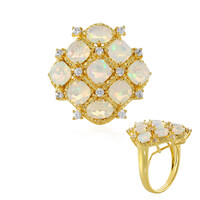 Bague en argent et Opale Welo