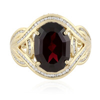Bague en or et Grenat Rhodolite framboise (de Melo)