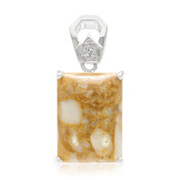 Pendentif en argent et Quartz Dinosaure
