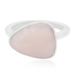 Bague en argent et Opale rose