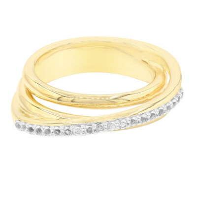 Bague en argent et Topaze blanche