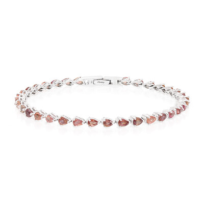Bracelet en or et Saphir Padparadscha non chauffé