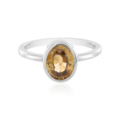 Bague en argent et Zircon mandarine