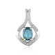 Pendentif en argent et Kyanite bleu pétrole