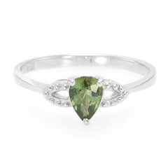 Bague en argent et Saphir du Mozambique