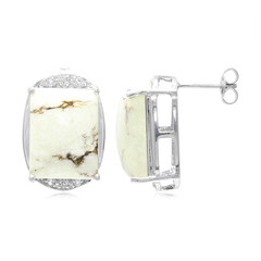 Boucles d'oreilles en argent et Magnésite