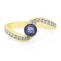 Bague en or et Saphir de Ceylan