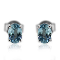 Boucles d'oreilles en argent et Zircon de Ratanakiri