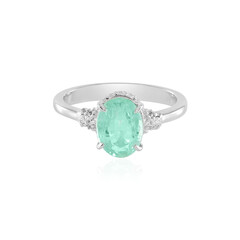 Bague en argent et Emeraude de Colombie
