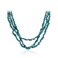 Collier en argent et Turquoise de Kingman (Anne Bever)