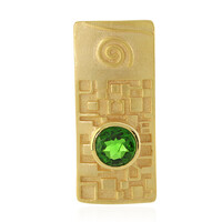 Pendentif en argent et Diopside de Russie