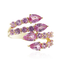 Bague en or et Saphir parme (CIRARI)