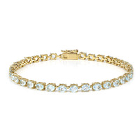 Bracelet en argent et Topaze bleu ciel