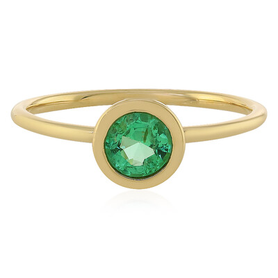 Bague en or et Emeraude d'Ethiopie