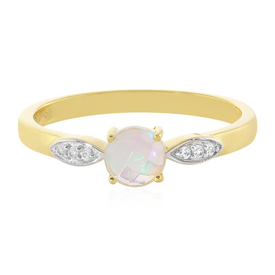 Bague en argent et Opale Welo