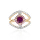 Bague en or et Grenat magenta (SUHANA)