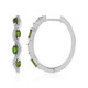Boucles d'oreilles en argent et Diopside de Russie