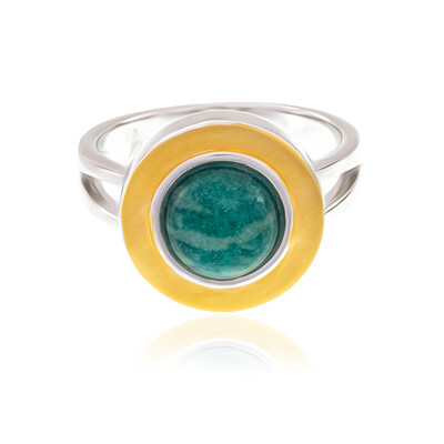 Bague en argent et Amazonite (MONOSONO COLLECTION)