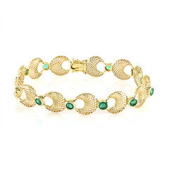 Bracelet en or et Emeraude de Zambie (Ornaments by de Melo)